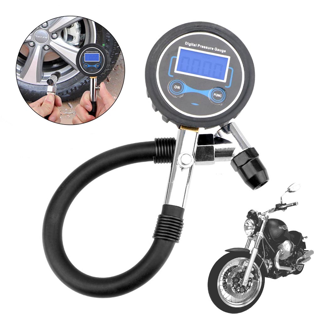 Tyre Pressure Gauge - 0-200psi Reifendruck messer Motorrad Reifen tester