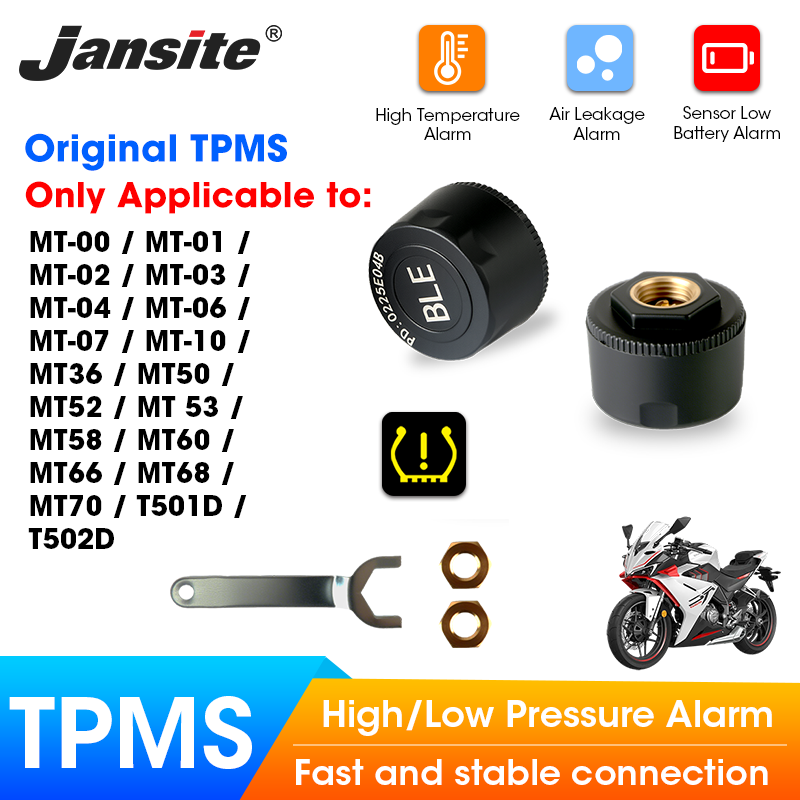 Tyre Pressure Gauge - Jansite Motorräder TPMS, entworfen für bestimmte