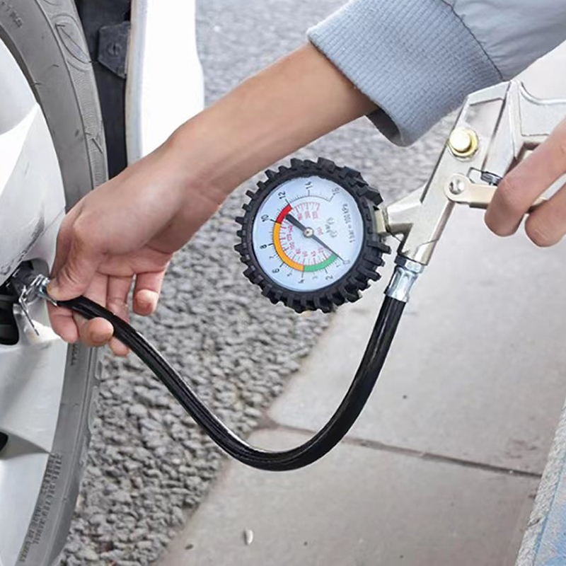 Tyre Pressure Gauge - 220-PSI-Reifenfüllmessgerät mit Druckmessgerät – multifunktionale Luftkompressorpumpe