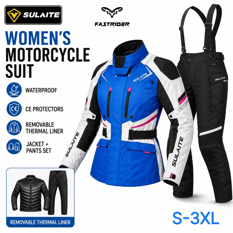 Motorcycle Gear For Winter - Damen Motorradanzug Winter Wasserdichte Schutzausrüstung Jacke