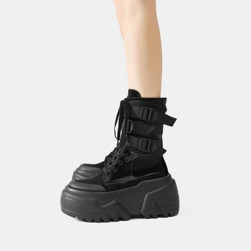 Modische Damen Chunky Platform – Motorcycle Gear Pants Bewertung und Preis